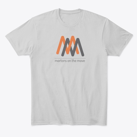 Mortons On The Move T Shirt Light Heather Grey  T-Shirt Front