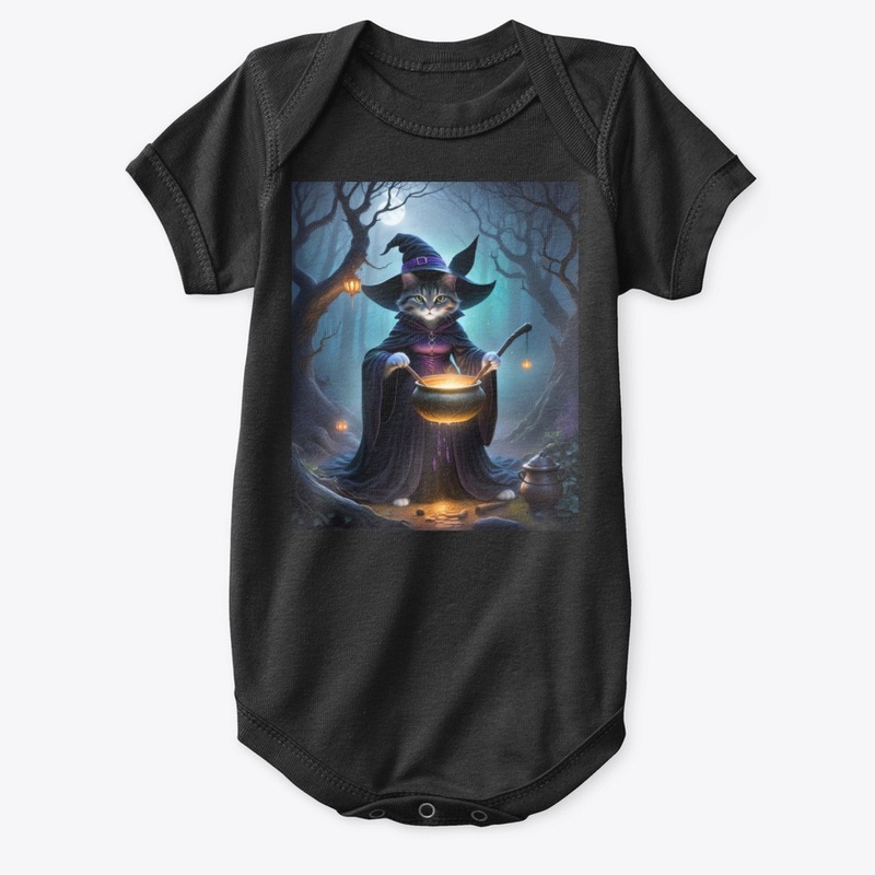 Enchanting Witch Cat in Forest