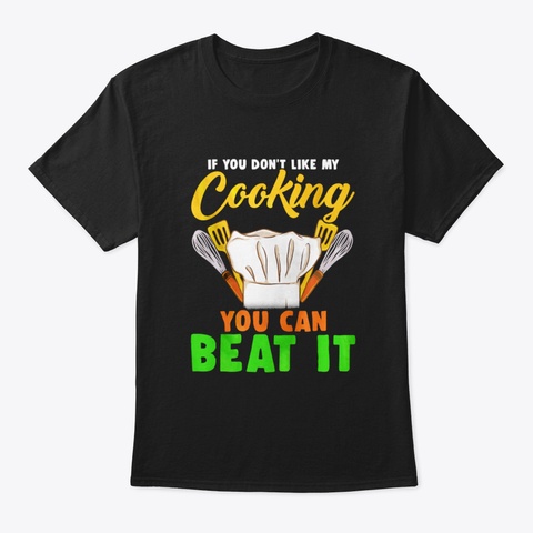 Funny Gift For Chef Black T-Shirt Front