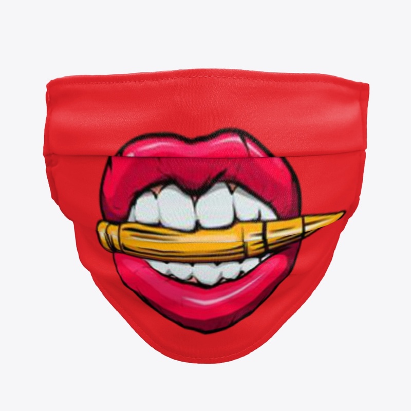 Lipstick in lips design Face mask