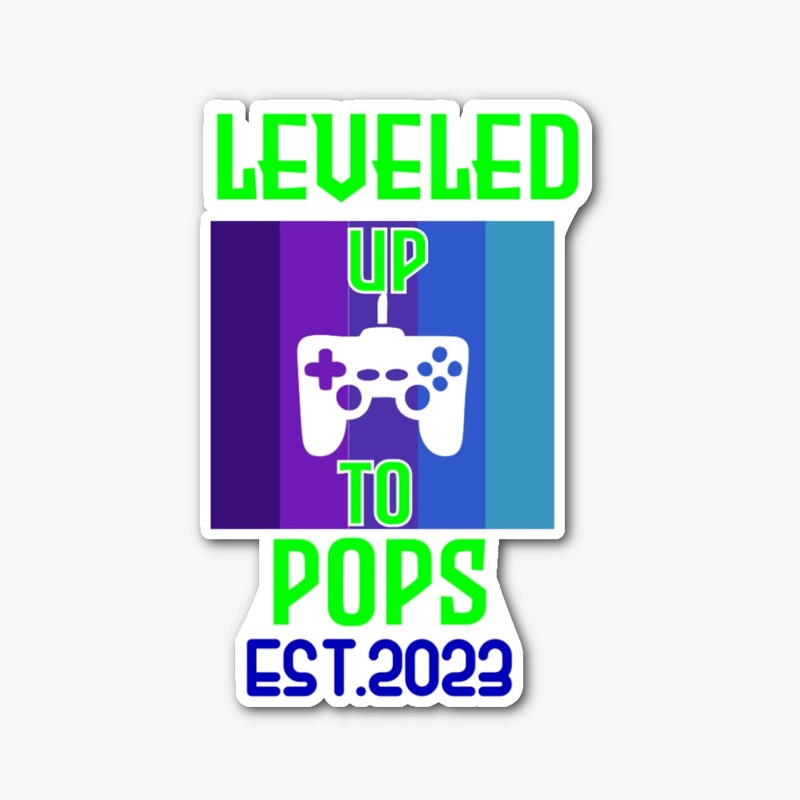 Leveled Up To Pops Est. 2023 Shirt