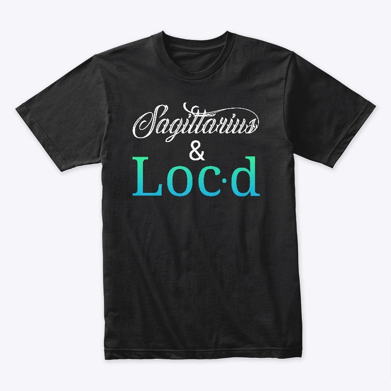 Sagittarius & loc'd zodiac tee shirt
