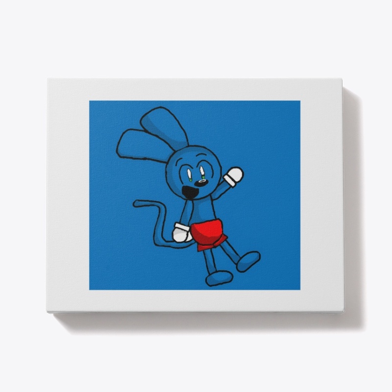 Riggy with blue background