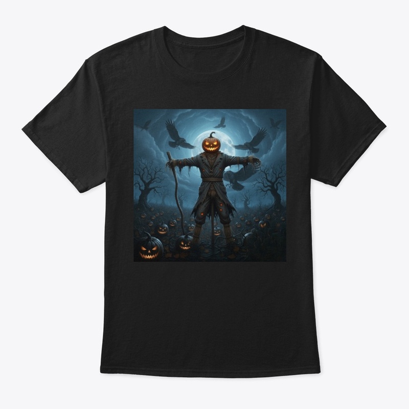 Scarecrow In Haunted Pumpkin Patch