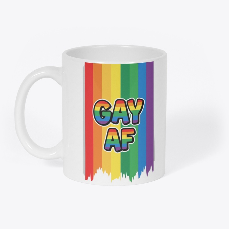  "Gay AF" Rainbow Flag Design