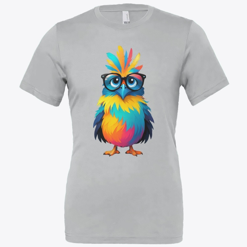 Color Splash Owl Bird with Glasses