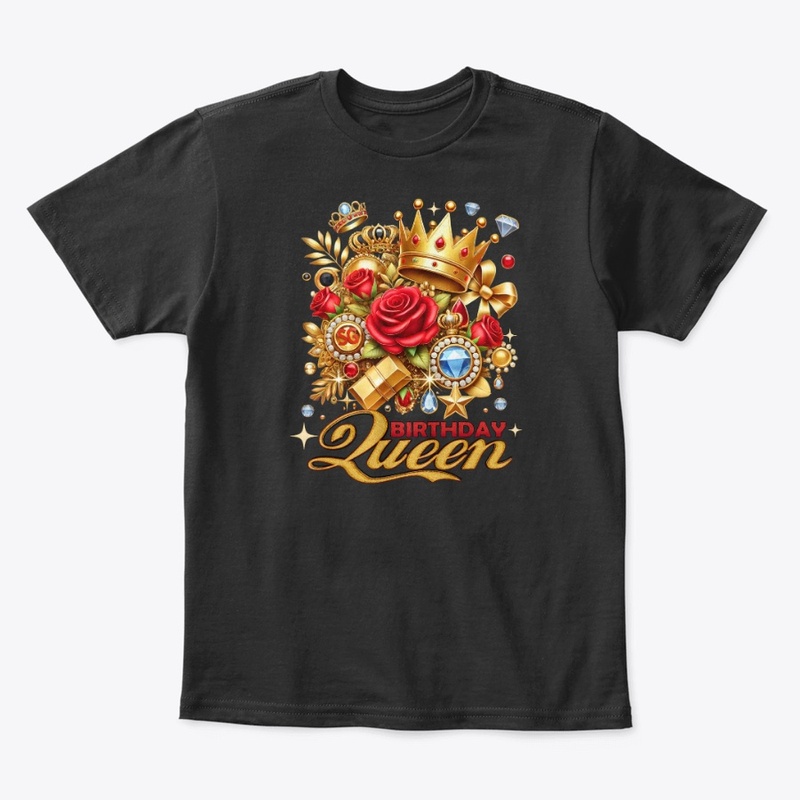 Vintage Crown Birthday Queen
