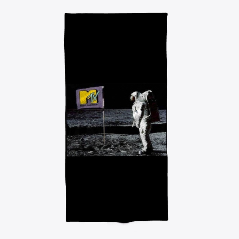 Music Flag On Moon 