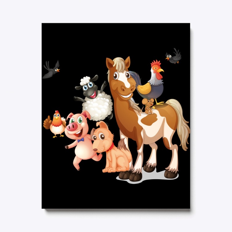 Cute farm animals