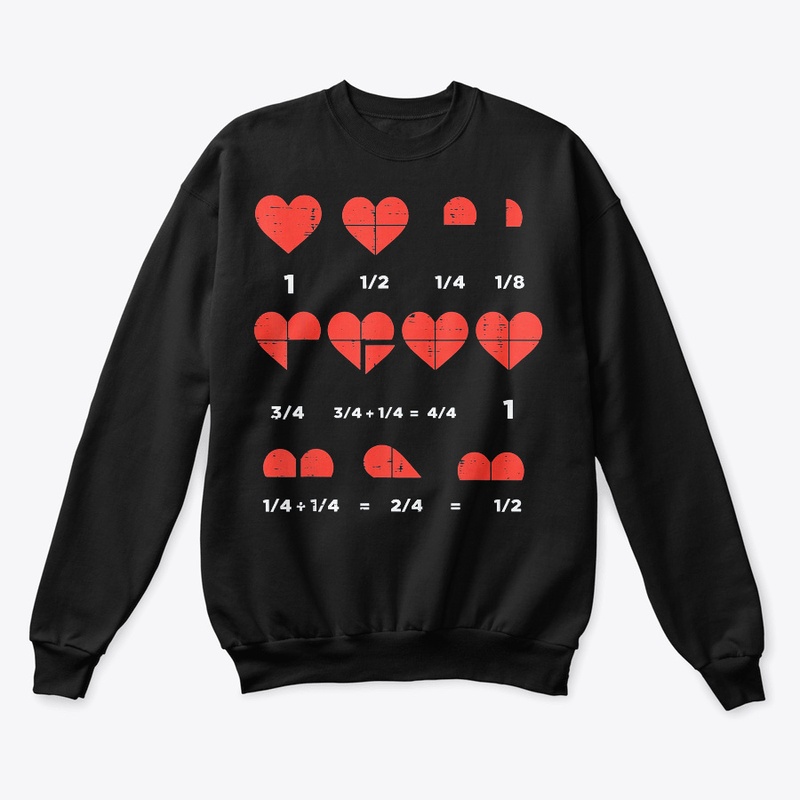 Valentines Day Fractions Heart Math