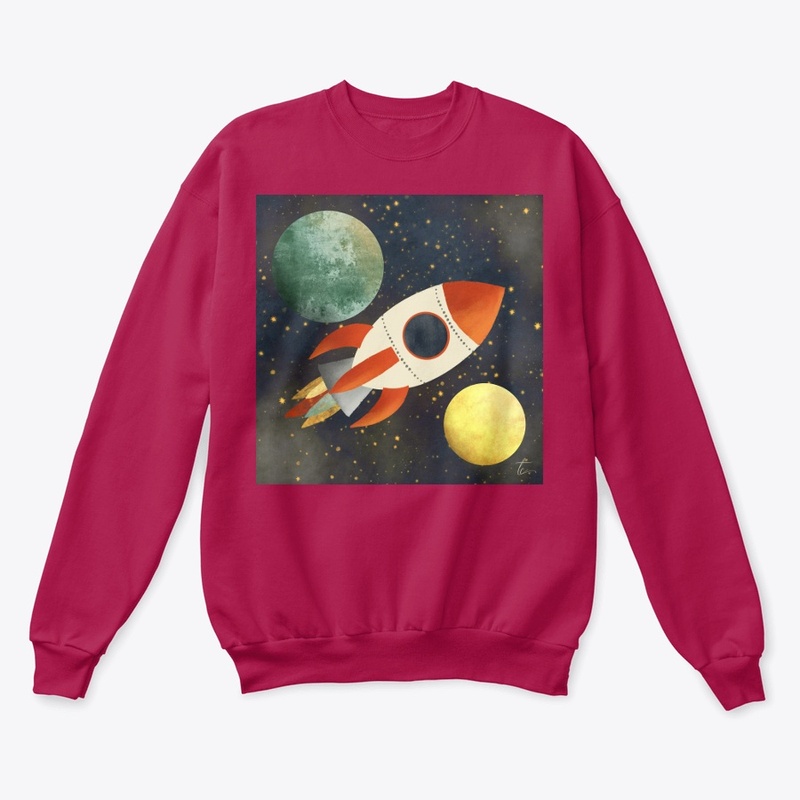 Space - Rocket and Planet design
