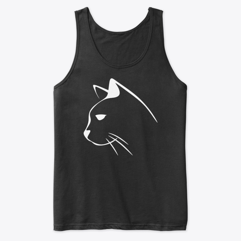 White cat design profile