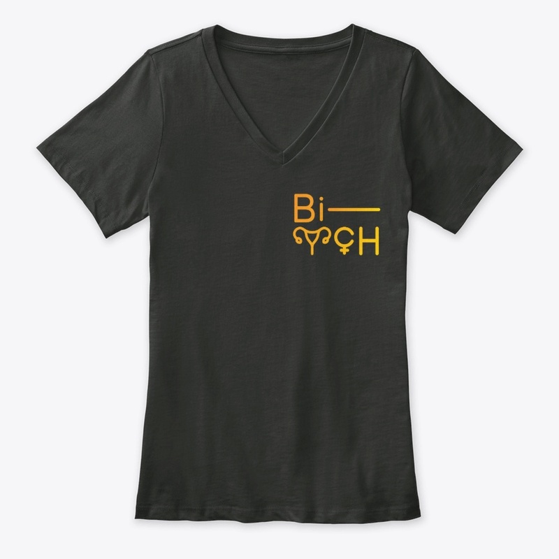 B-tch Women T- Shirt - small logo