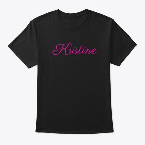 Kristine Black T-Shirt Front