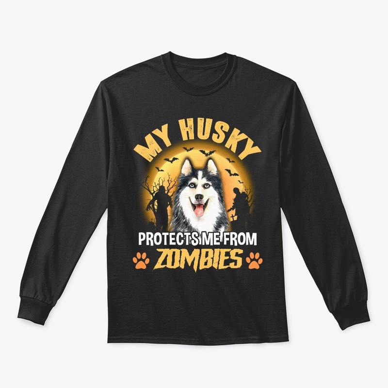 Halloween Husky Lover Gift Protect Me