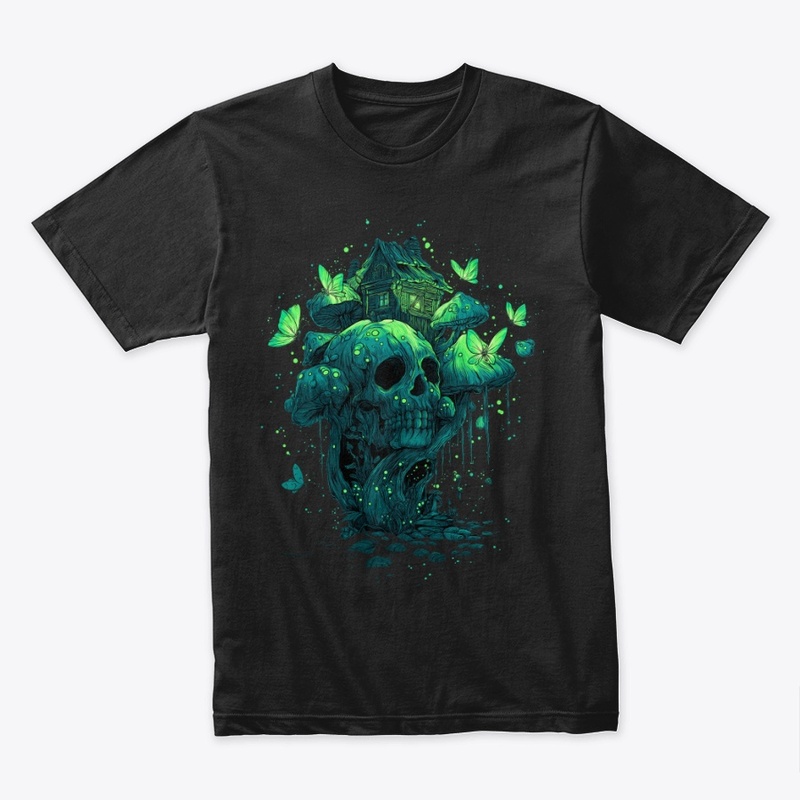Glowing Skull Fairy Cottage