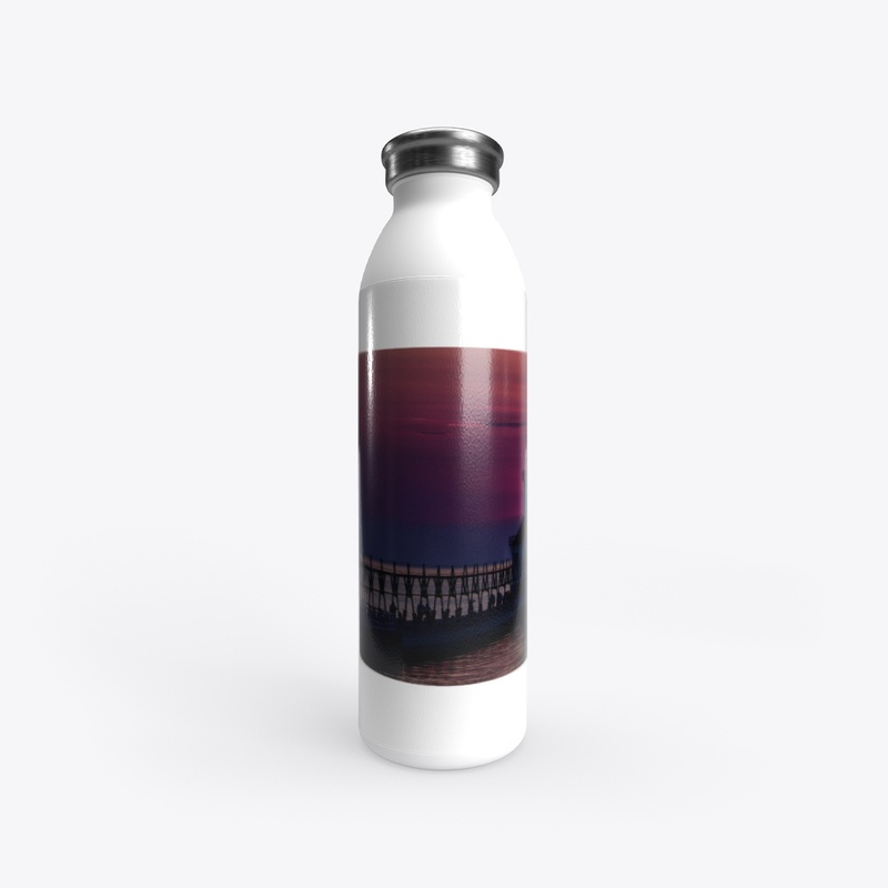 Sunset Between Two Lighthouses Bottle