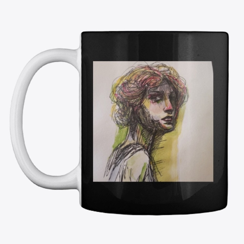 Woman in watercolor.
