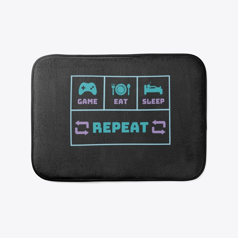 Eat Sleep Game Repeat Gamer Tee