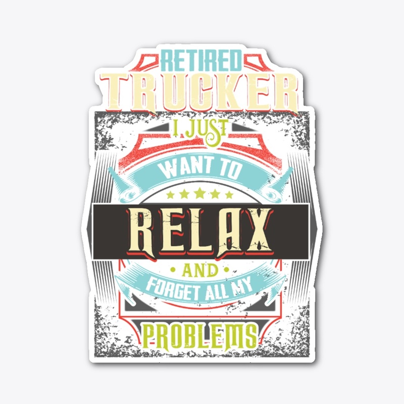 Retired Trucker Relax Hoodie