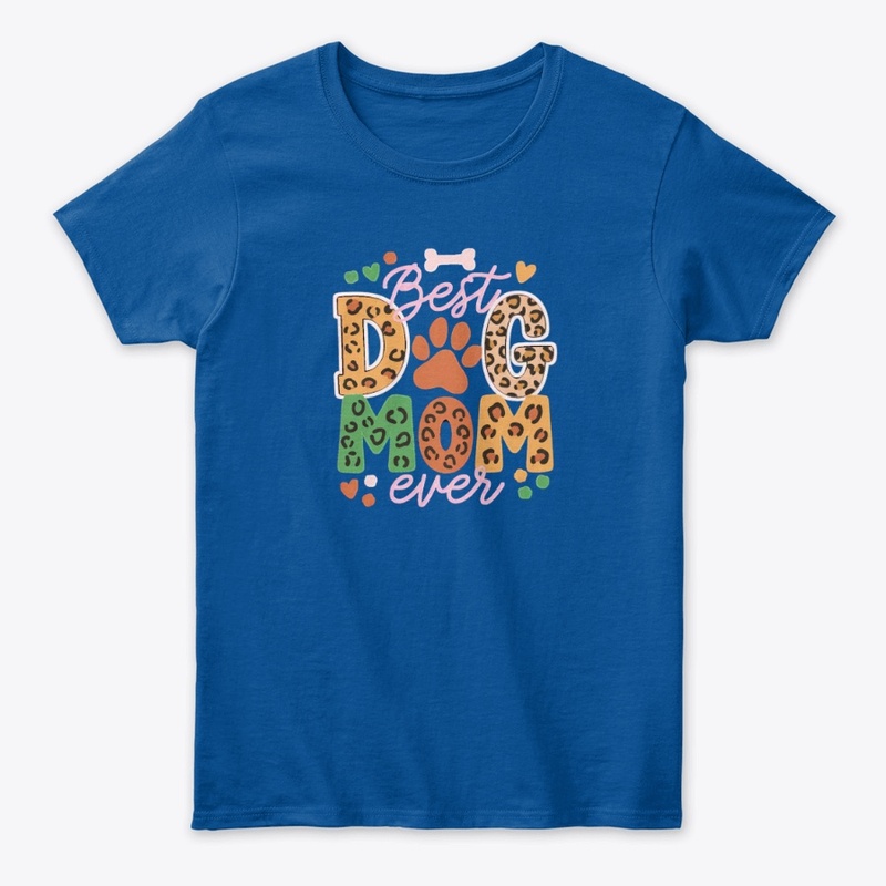 Best Dog Mom Ever Leopard Tee