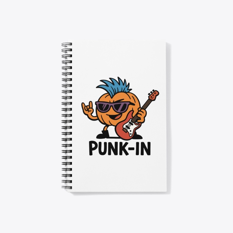 Cartoon Punk Rock Pumpkin Halloween