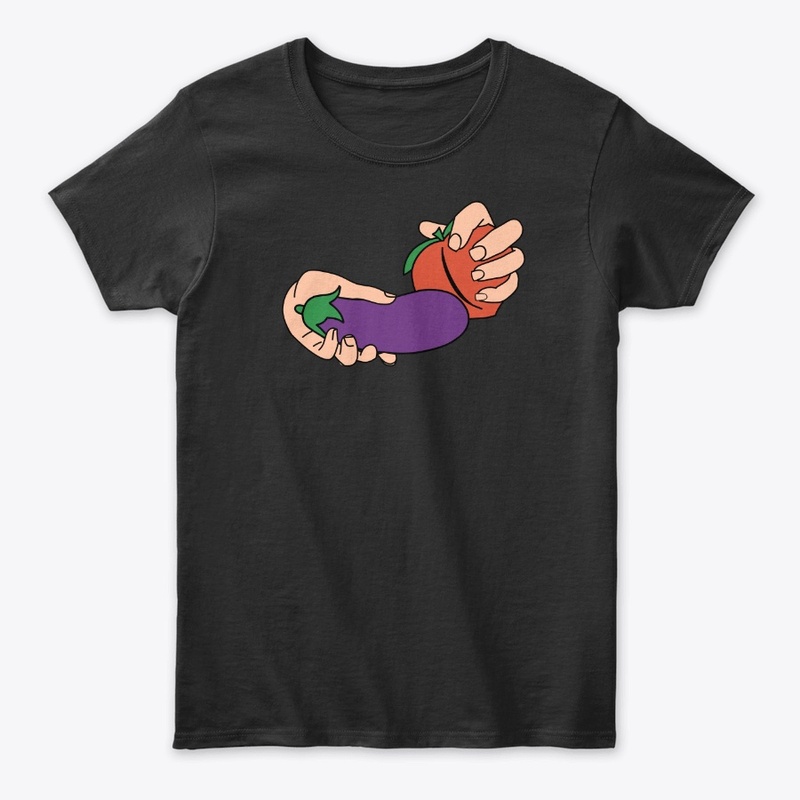 Eggplant Peach Light Hands