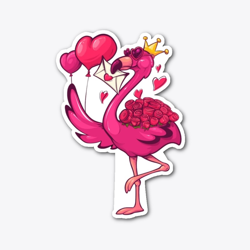 Flamingo sticker 