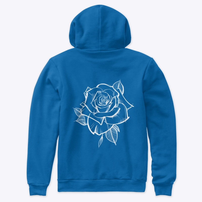 Sketchy Rose (White Print)