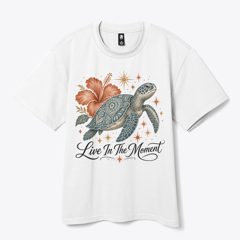 Boho Sea Turtle  vintage Graphic Shirt