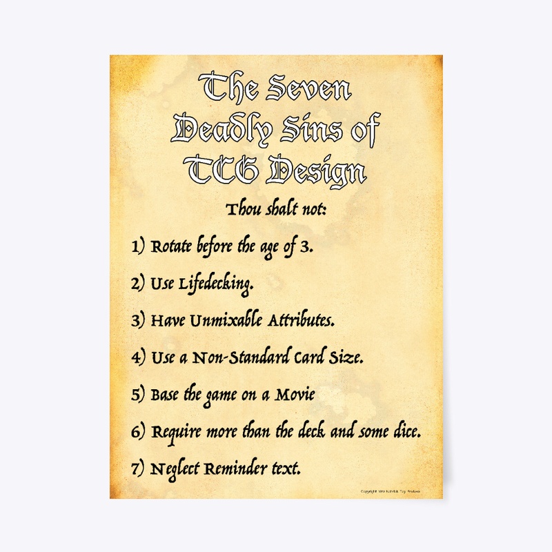 The Seven Deadly TCG Sins!