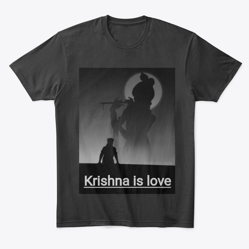 Krishna black and white printed t-shirt 