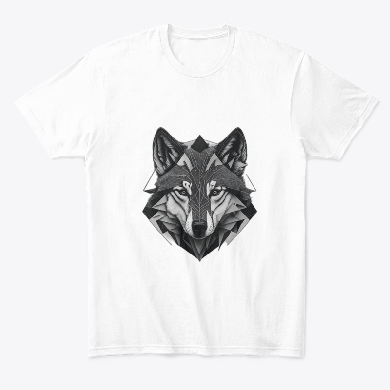 Geometric Wolf: Abstract Spirit! 🐺🔺