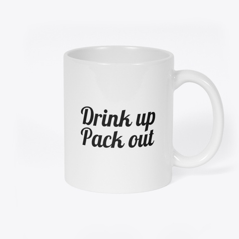 Drink Up Pack Out White Camiseta Back