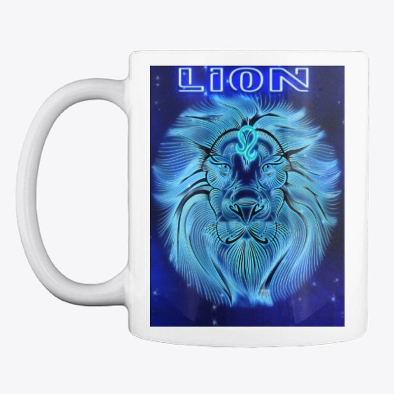 Lion Zodiac Sign Mug.