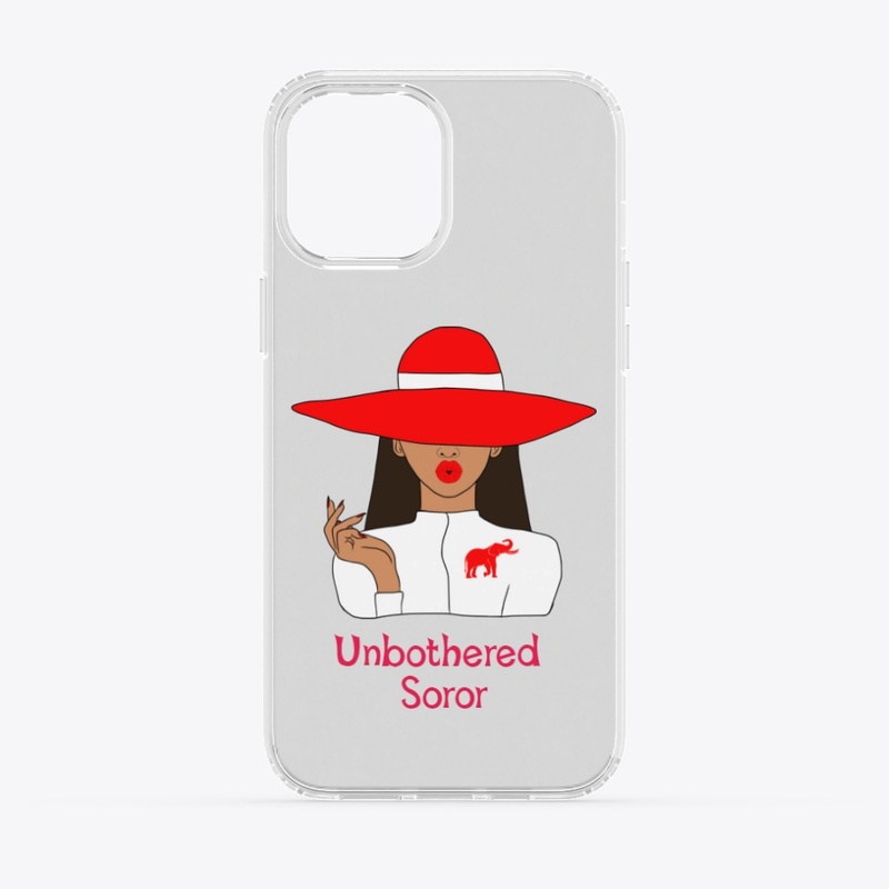 Red and White Unbothered Soror 