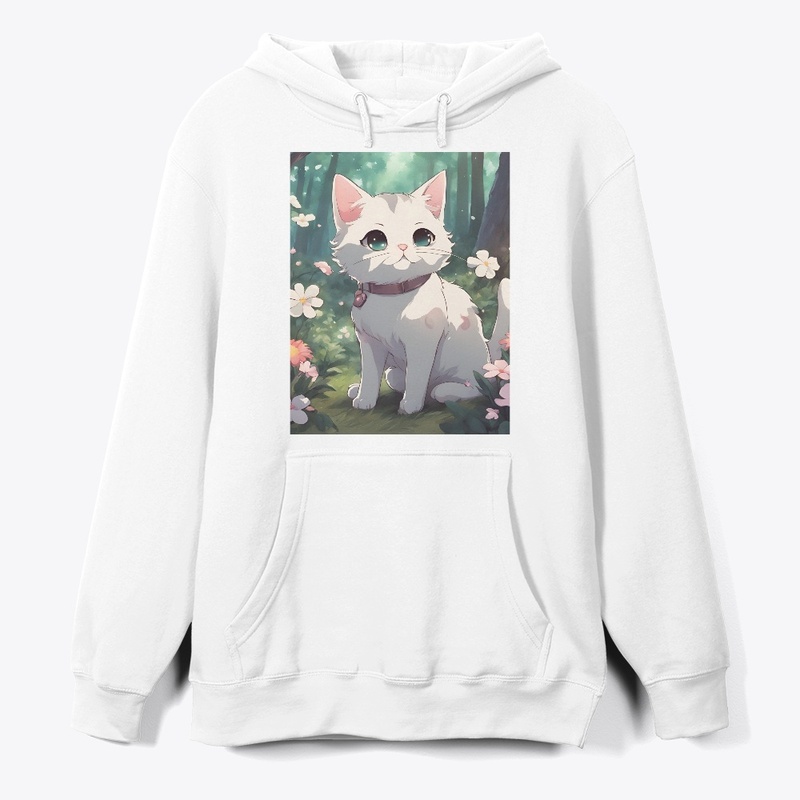 T-shirt design for forest cat
