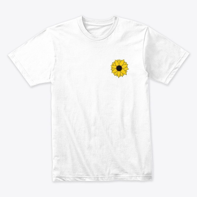 t-shirt with sunflower