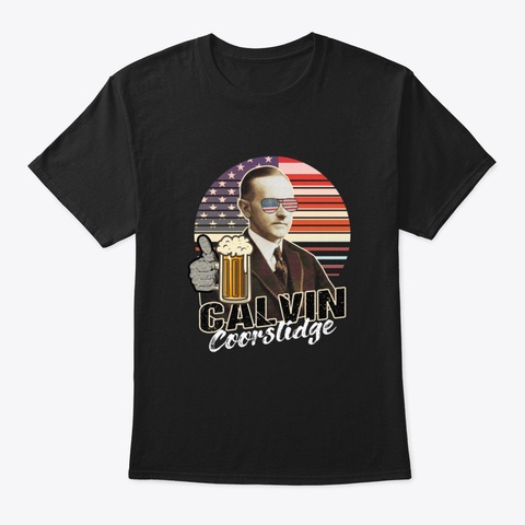 Calvin Coorslidge Black T-Shirt Front