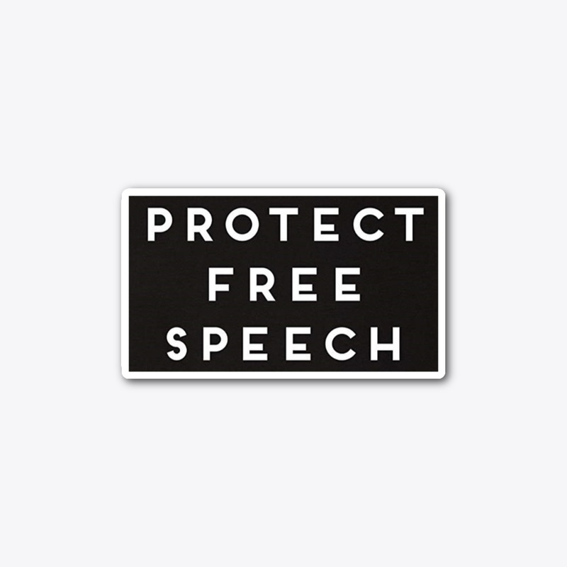Protect Free Speech Stickers