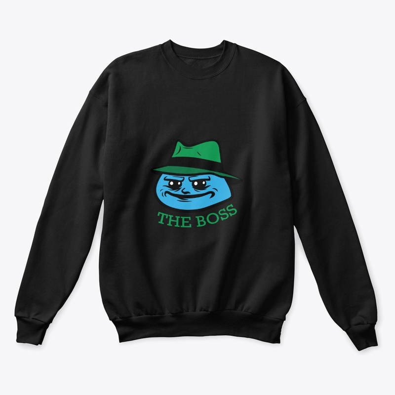 smirking cartoon boss