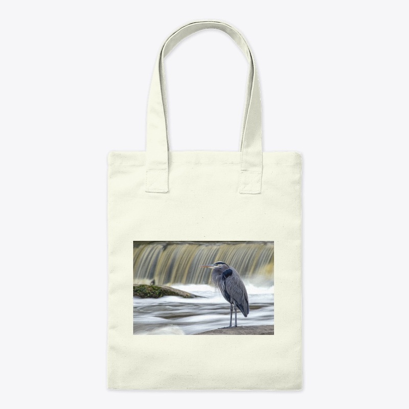Great Blue Heron at Waterfall Mug