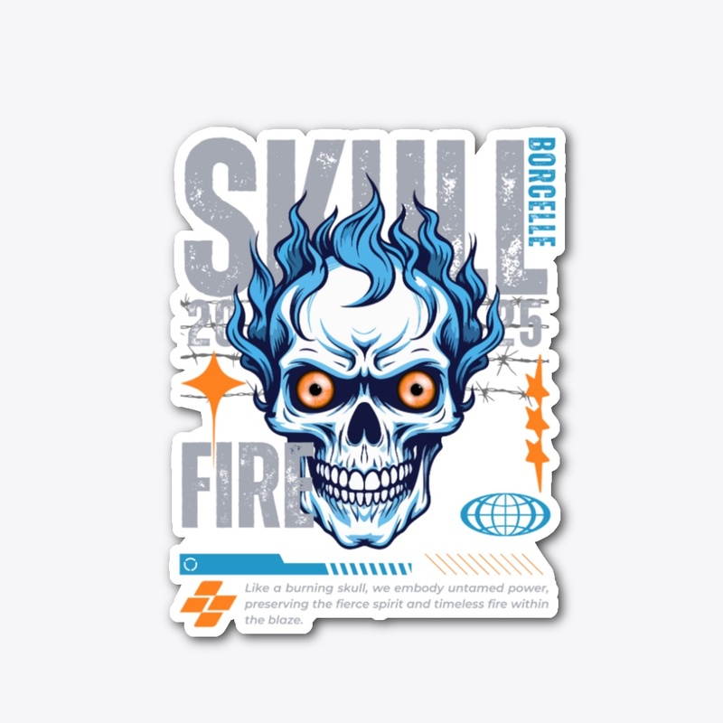🔥 Burning Skull