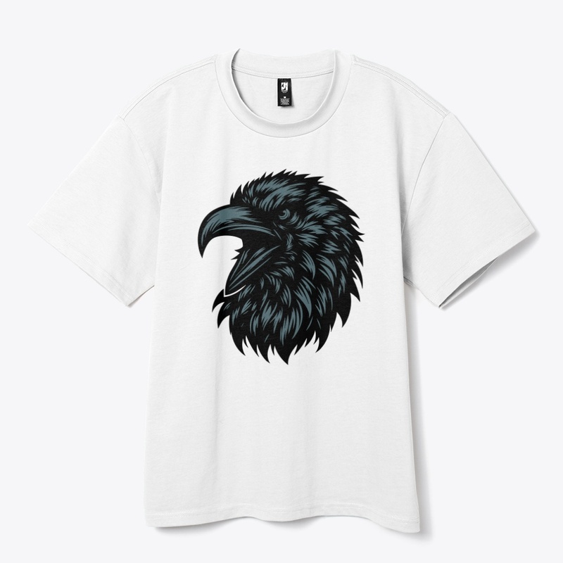 Fierce Crow Head Illustration