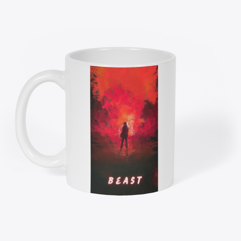 Beast White hoddi