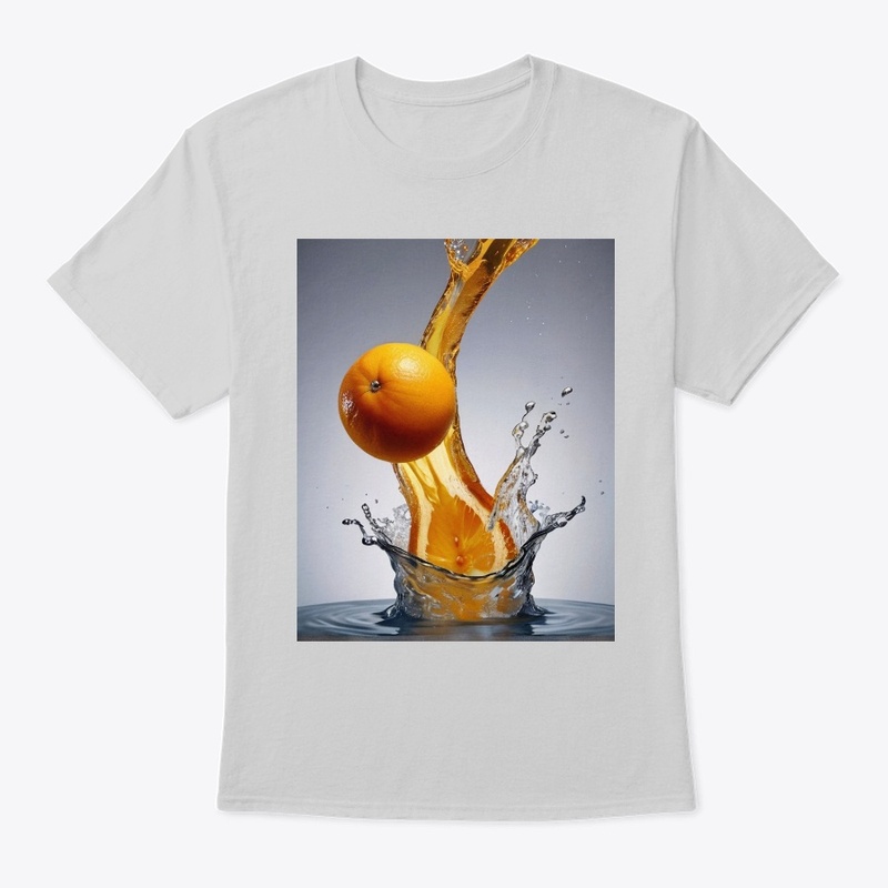 Orange, sinking in water tank