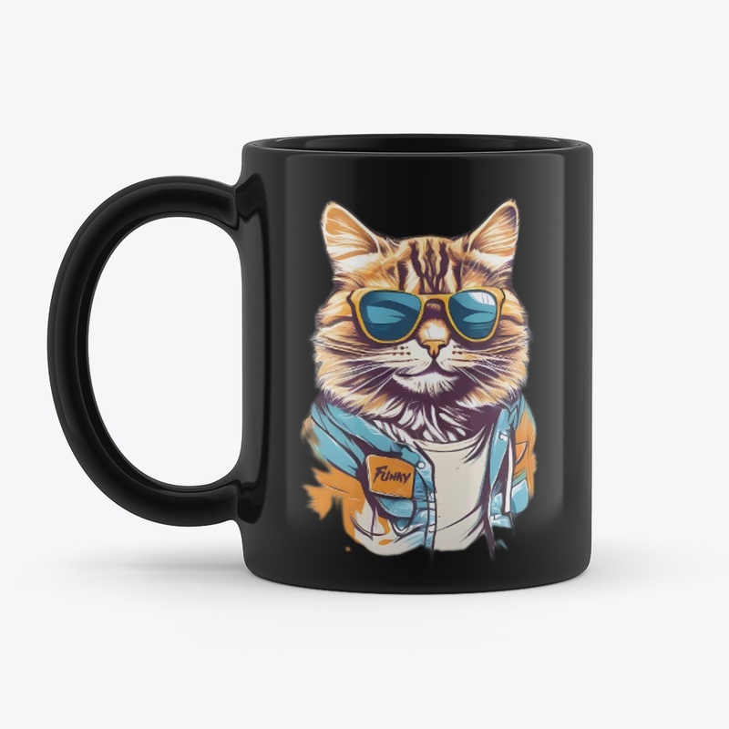 Sun Glass Funky Cat