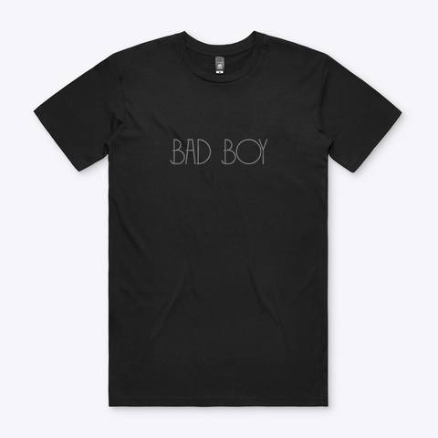 Bad Boy Logo As Colour Tee Black Kaos Front