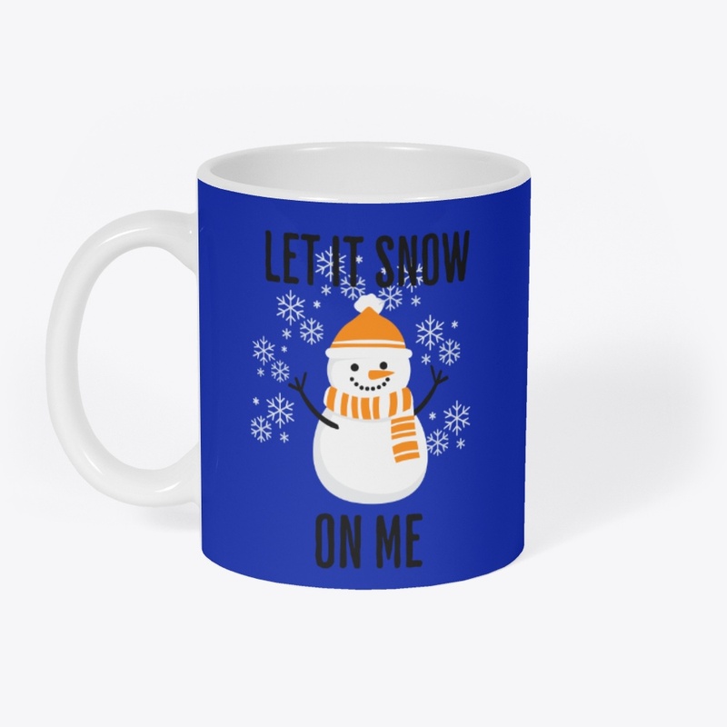Let it snow me cute orange snowman