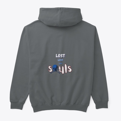 Lost Souls Charcoal áo T-Shirt Back